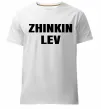 Мужская премиум футболка Zhinkin Lev Белый фото