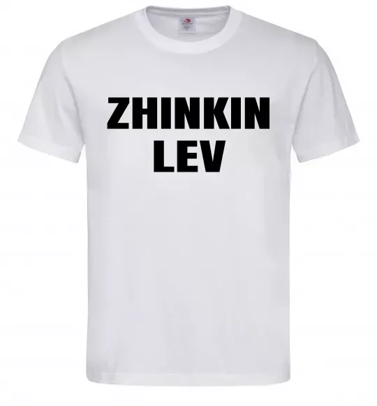 Мужская футболка Zhinkin Lev Белый фото