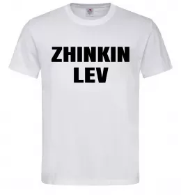 Мужская футболка Zhinkin Lev Белый фото
