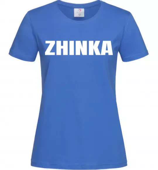 Женская футболка Zhinka Ярко-синий фото