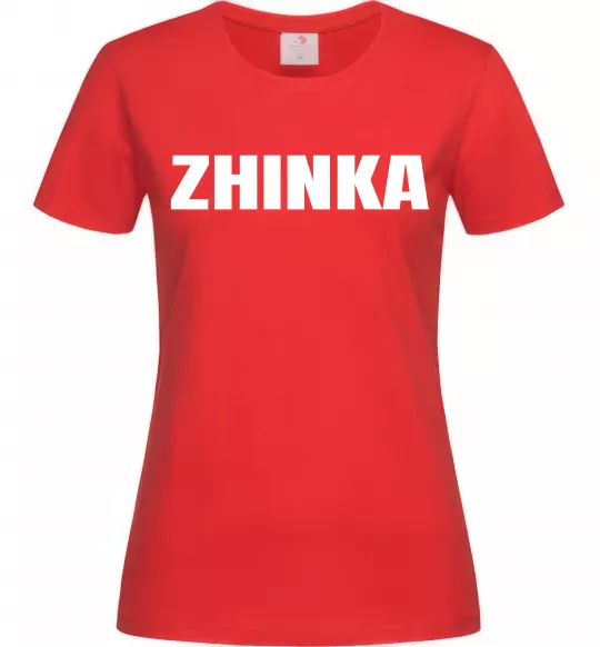 Женская футболка Zhinka Красный фото