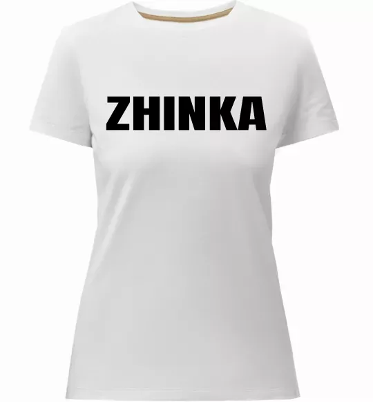 Жіноча преміум футболка Zhinka Білий фото