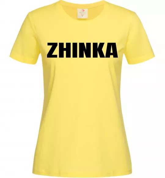 Женская футболка Zhinka Лимонный фото