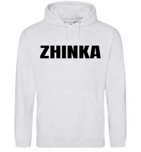 Женская толстовка (худи) Zhinka Серый меланж фото