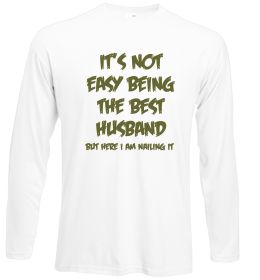 Лонгслив Not easy being the best husband