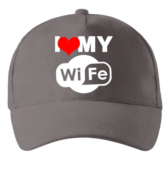 Кепка Love my wife Серый фото