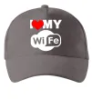 Кепка Love my wife Серый фото