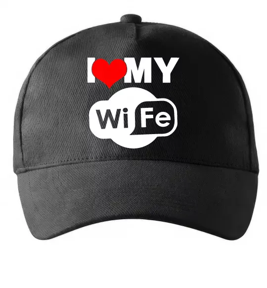 Кепка Love my wife Черный фото