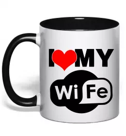 Чашка с цветной ручкой