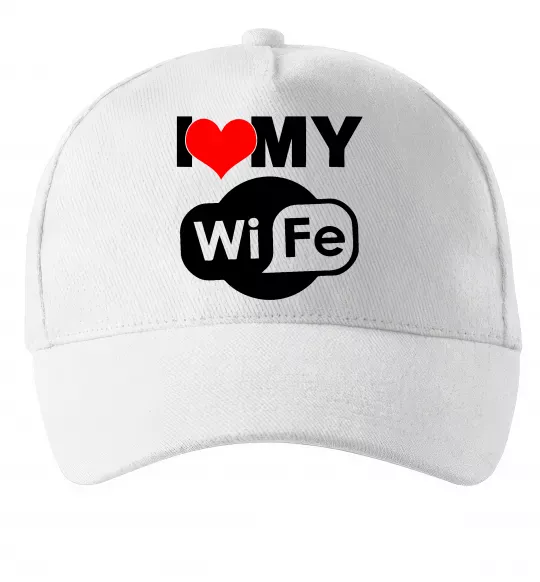 Кепка Love my wife Белый фото