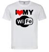 Чоловіча футболка Love my wife Білий фото