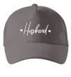 Кепка Husband сердечки Серый фото