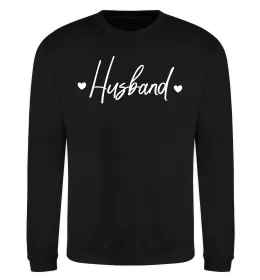 Свитшот Husband сердечки Черный фото
