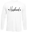 Лонгслив Husband сердечки Белый фото