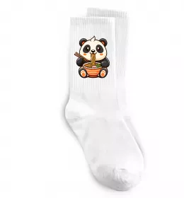 Носки Панда рамен Белый фото