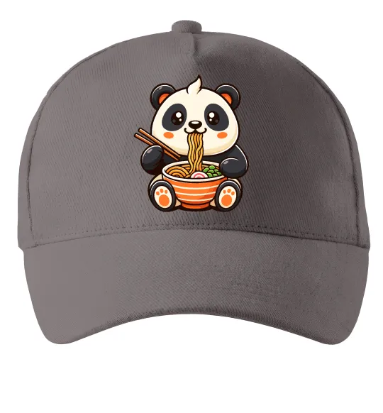 Кепка Панда рамен Серый фото