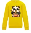 Детский Свитшот Панда рамен Солнечно желтый фото