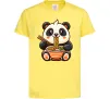 Дитяча футболка Панда рамен Лимонний фото