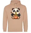 Чоловіча толстовка (худі) Панда рамен Пісочний фото