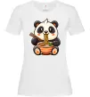 Женская футболка Панда рамен Белый фото
