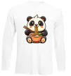 Лонгслив Панда рамен Белый Лонгслив Панда рамен Белый фото