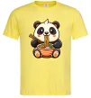 Мужская футболка Панда рамен Лимонный фото