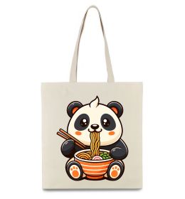 Эко-сумка Панда рамен