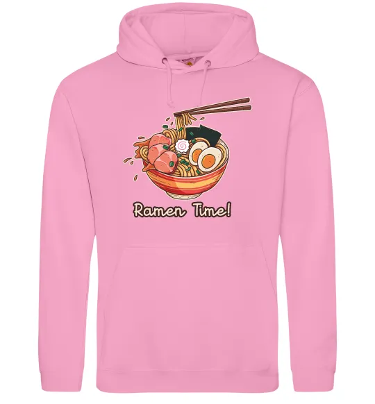 Мужская толстовка (худи) Ramen time Розовый фото
