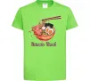 Дитяча футболка Ramen time Лаймовий фото