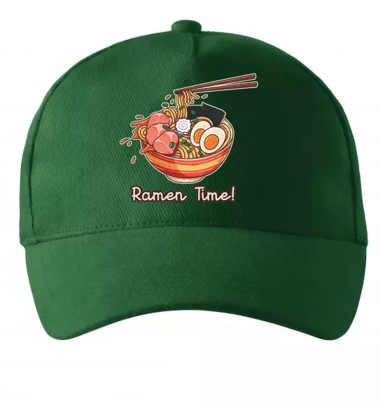 Кепка Ramen time Темно-зеленый фото