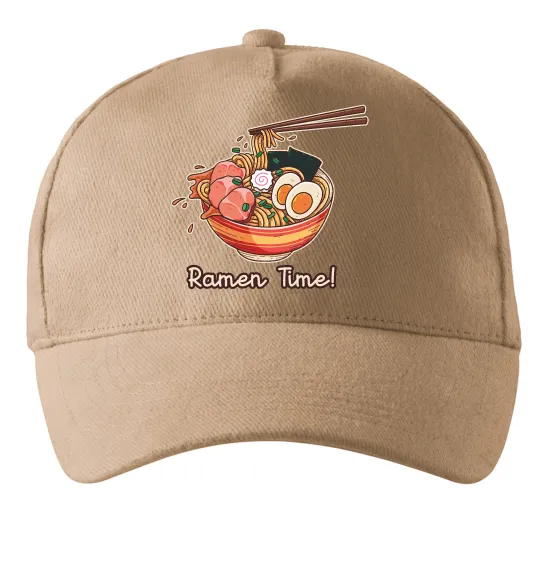 Кепка Ramen time Пісочний фото