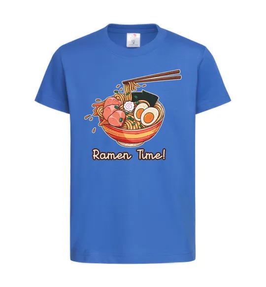 Дитяча футболка Ramen time Яскраво-синій фото