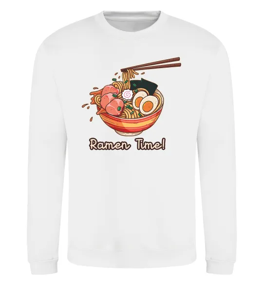 Світшот Ramen time Білий фото