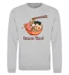 Світшот Ramen time Сірий меланж фото