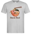 Мужская футболка Ramen time Серый фото