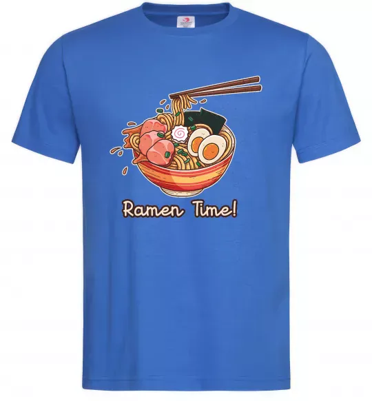 Мужская футболка Ramen time Ярко-синий фото