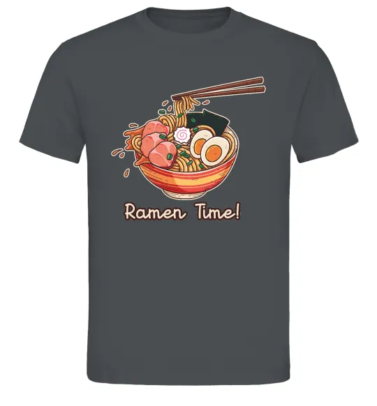 Мужская футболка Ramen time Графит фото