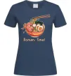 Жіноча футболка Ramen time Темно-синій фото