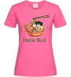 Жіноча футболка Ramen time Яскраво-рожевий фото
