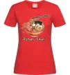 Жіноча футболка Ramen time Червоний фото