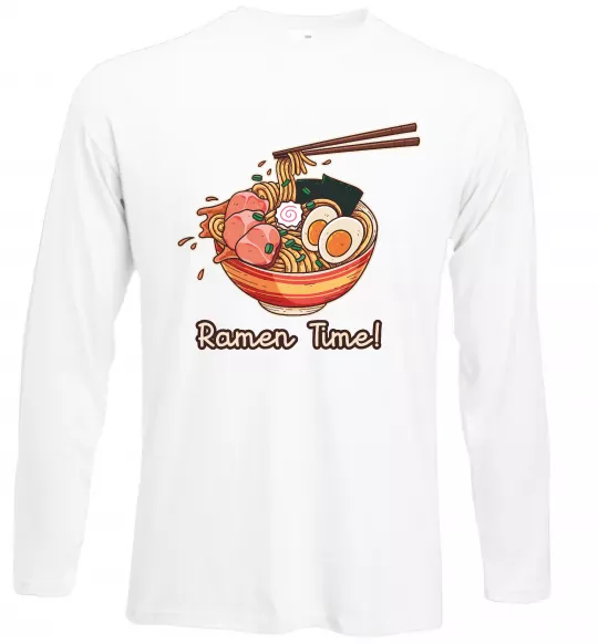 Лонгслів Ramen time Білий фото