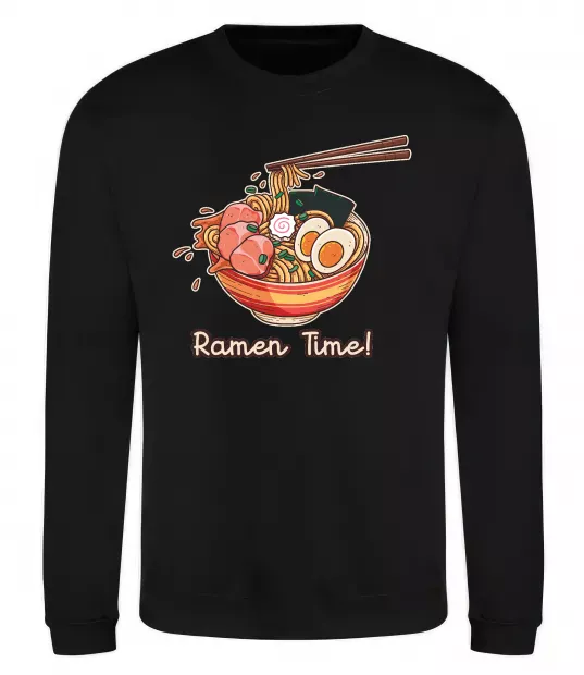 Свитшот Ramen time Черный фото