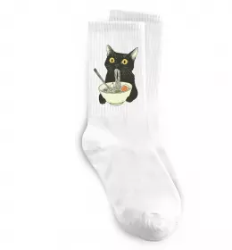 Носки Ramen cat Белый фото