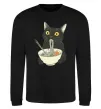 Свитшот Ramen cat Черный фото
