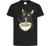Детская футболка Ramen cat Черный Детская футболка Ramen cat Черный фото