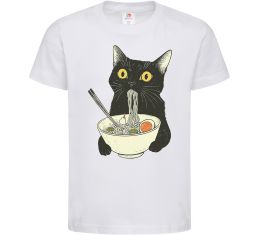 Детская футболка Ramen cat