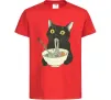 Детская футболка Ramen cat Красный Детская футболка Ramen cat Красный фото