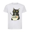 Детская футболка Ramen cat Белый фото