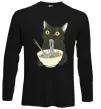 Лонгслив Ramen cat Черный Лонгслив Ramen cat Черный фото