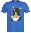 Мужская футболка Ramen cat Ярко-синий фото